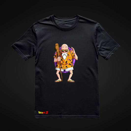 Streetwear Unisex Style Master Roshi Graphic T-Shirt, Dragon Ball Z