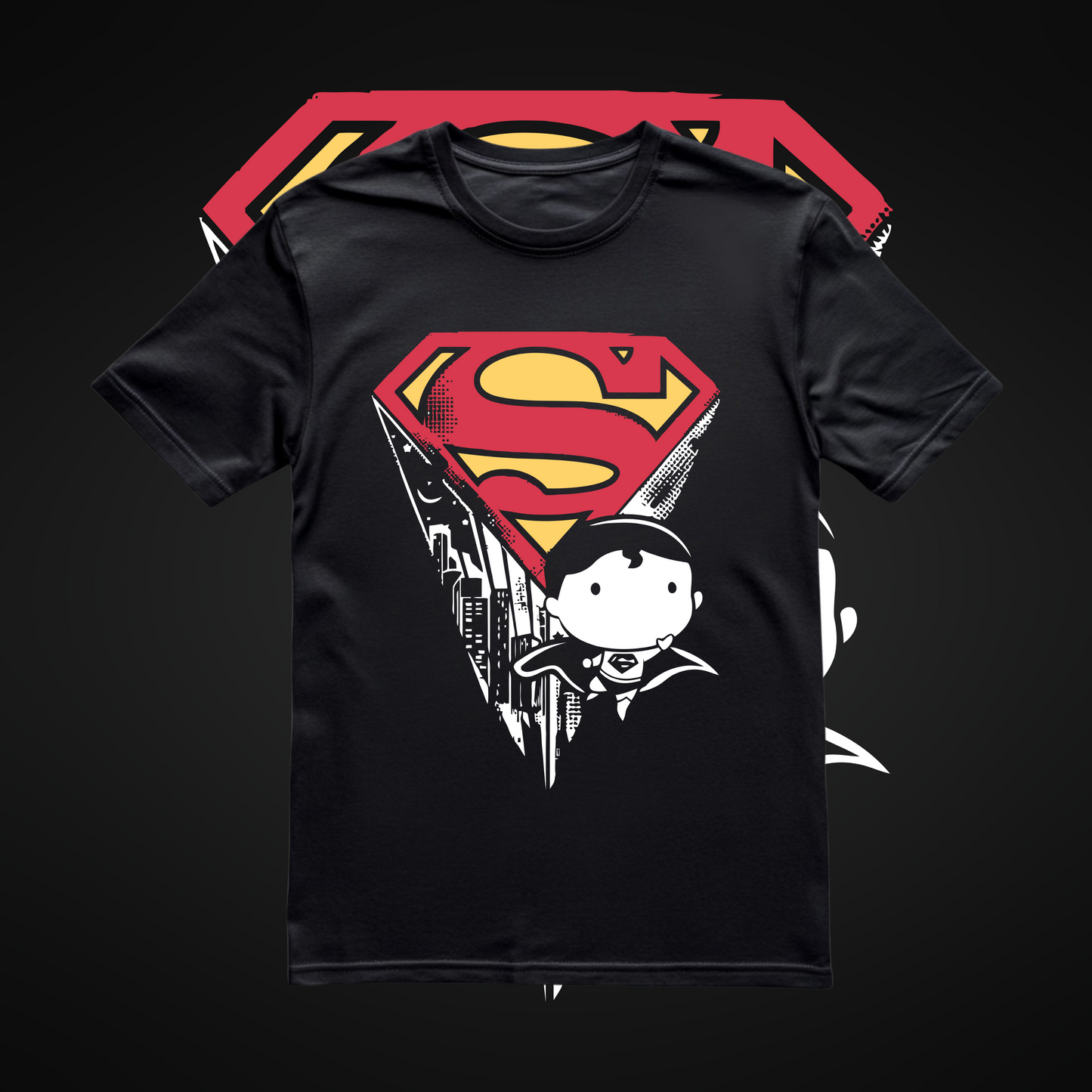 Streetwear Unisex Style Superman Graphic T-Shirt, Superman