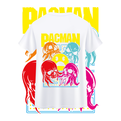 Streetwear Unisex Style Pacman Graphic T-Shirt, Pacman